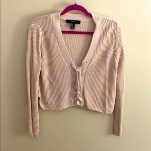 Long sleeve sweater crop top